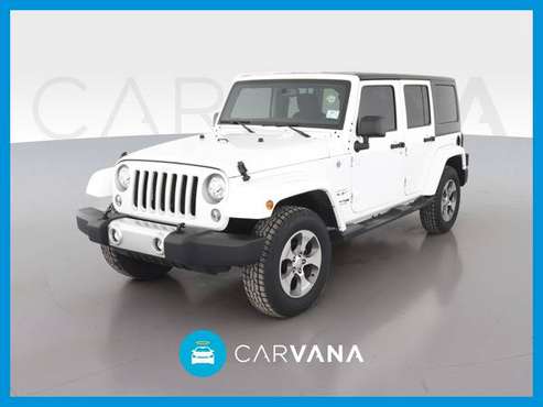 2018 Jeep Wrangler Unlimited Sahara (JK) Sport Utility 4D suv White for sale in Brooklyn, NY