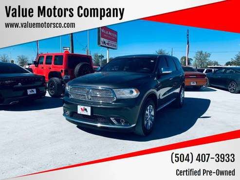 2016 DODGE DURANGO SXT AWD 99 APPROVED TRY 999 00 DOWN - cars & for sale in Marrero, LA