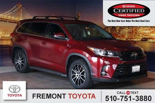 *2018* *Toyota* *Highlander* *SE* - cars & trucks - by dealer -... for sale in Fremont, CA