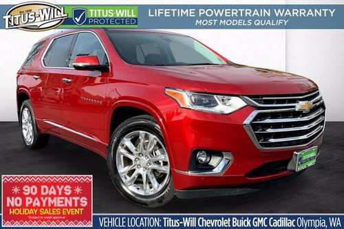 2019 Chevrolet TRAVERSE AWD All Wheel Drive Chevy High Country SUV -... for sale in Olympia, WA