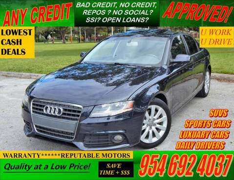 2012 AUDI A4 PREMIUM LUXURY✅BACKUP CAMERA🥳SUNROOF**LEATHER**USB -... for sale in Hollywood, FL