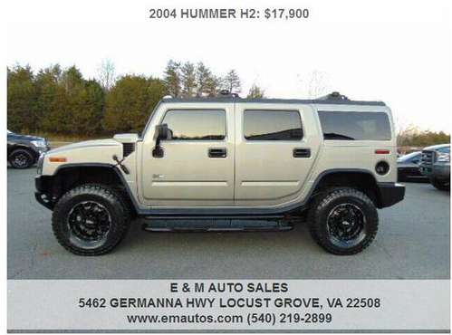 2004 HUMMER H2 - cars & trucks - by dealer - vehicle automotive sale for sale in LOCUST GROVE, VA