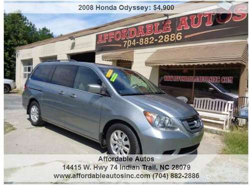 2008 Honda Odyssey EX L /DVD /Power Sliding Door for sale in Indian Trail, NC