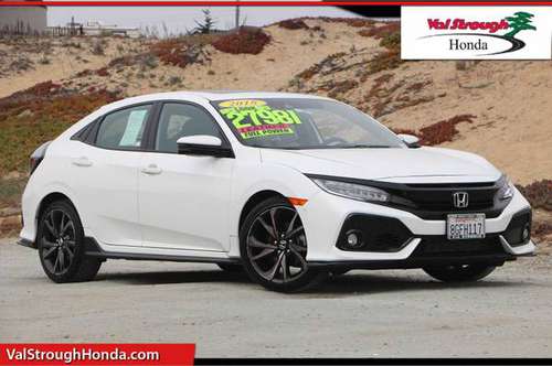 2018 Honda Civic Hatchback White BIG SAVINGS! - cars & trucks - by... for sale in Monterey, CA