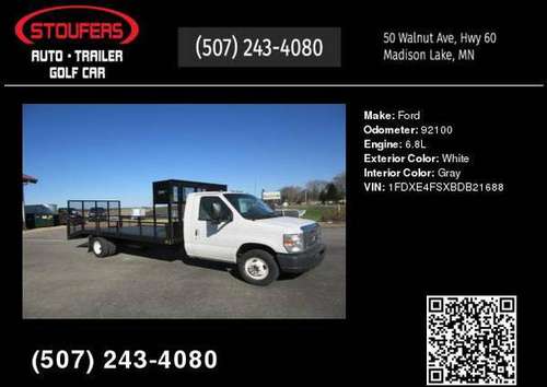 2011 Ford E-Series Chassis E-450 SD WITH 14 FT GRASSMASTER W/RAMPS for sale in Madison Lake, MN