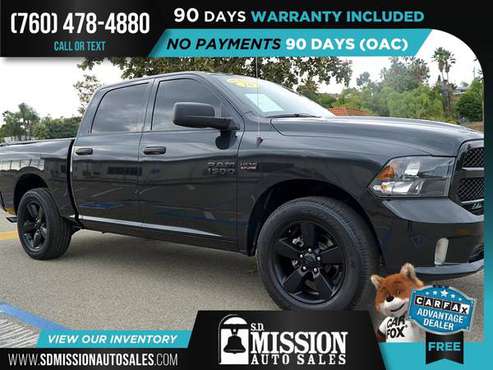 2018 Ram 1500 Express FOR ONLY $457/mo! - cars & trucks - by dealer... for sale in Vista, CA