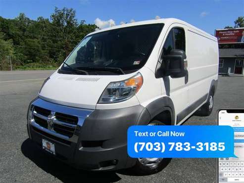 2017 RAM PROMASTER CARGO VAN ~ WE FINANCE BAD CREDIT - cars & trucks... for sale in Stafford, District Of Columbia