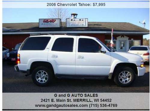 2006 Chevrolet Tahoe Z71 4dr SUV 4WD 171601 Miles - cars & trucks -... for sale in Merrill, WI