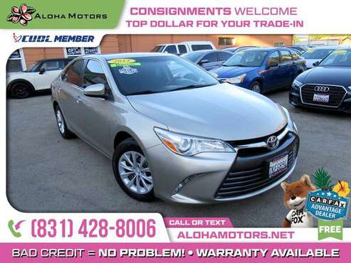 2015 Toyota Camry LOW MILES, GAS-SAVER, SMOOTH RIDE for sale in Santa Cruz, CA