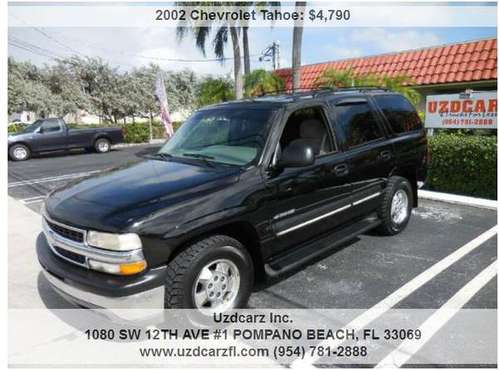 2002 Chevy Tahoe - cars & trucks - by dealer - vehicle automotive sale for sale in Pompano Beach, FL