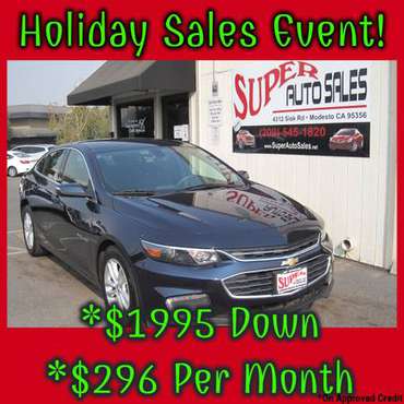 *$1995 Down *$296 Per Month on this Sporty 2018 CHEVROLET MALIBU !!!... for sale in Modesto, CA