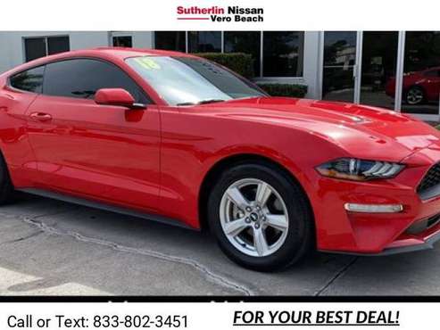 2018 Ford Mustang EcoBoost coupe Red - cars & trucks - by dealer -... for sale in Vero Beach, FL