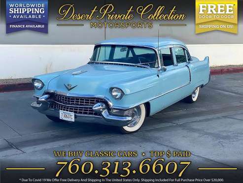 Drive this 1955 Cadillac 4 DOOR CLEAN and ORIGINAL Sedan home TODAY! for sale in Palm Desert, NY