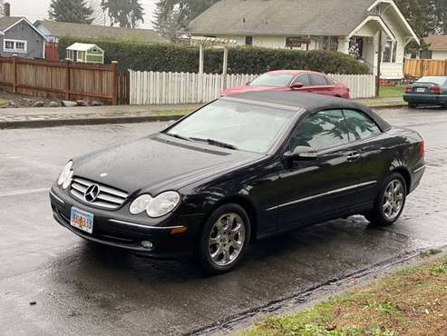 2004 Mercedes Benz CLK 320 Convertible Black on black With only 52k... for sale in Tacoma, WA