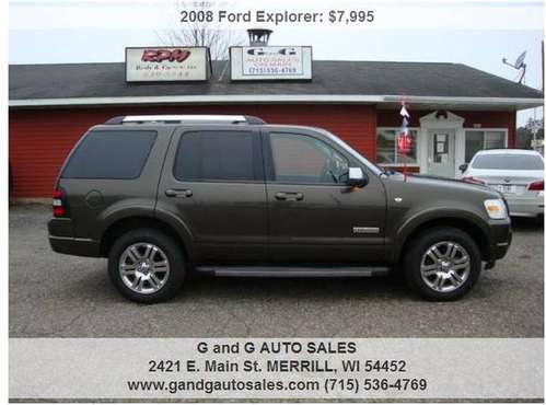 2008 Ford Explorer Limited 4x4 4dr SUV (V8) 135239 Miles - cars &... for sale in Merrill, WI