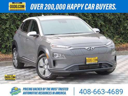 2020 Hyundai Kona EV SEL suv Galactic Gray w/White - cars & trucks -... for sale in San Jose, CA