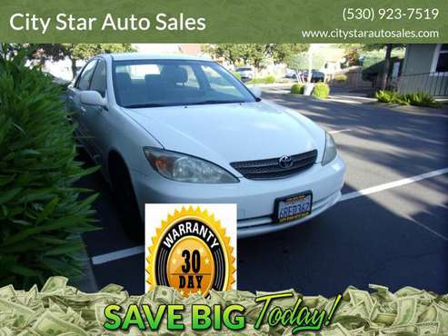 2002 Toyota Camry LE 4D Sedan Clean Title 30 Days Warranty! for sale in Marysville, CA