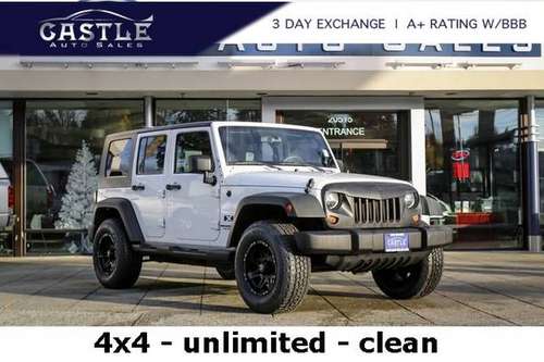 2008 Jeep Wrangler 4x4 4WD Unlimited X SUV - cars & trucks - by... for sale in Lynnwood, WA
