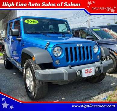 2016 Jeep Wrangler Unlimited Sport 4x4 4dr SUV EVERYONE IS APPROVED! ㉂ for sale in Salem, MA