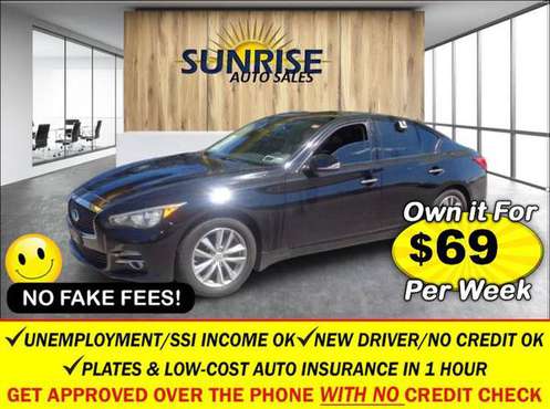 2014 INFINITI Q50 4dr Sdn Premium AWD 69 PER WEEK YOU OWN IT! for sale in Elmont, NY