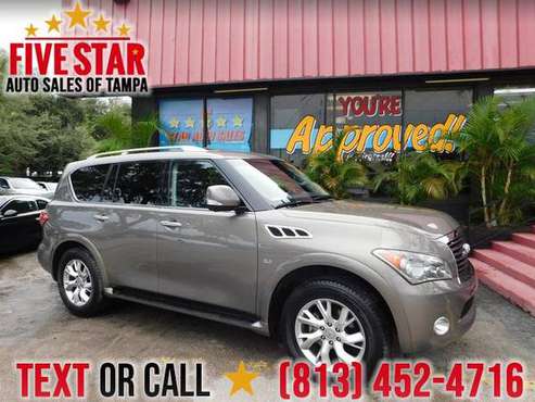 2014 Infiniti QX80 RWD AS LOW AS 1500 DOWN! W,A,C AS LOW 2.9% for sale in TAMPA, FL