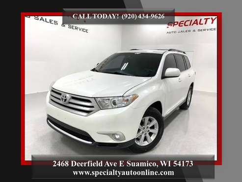 2011 Toyota Highlander 4WD! Backup Cam! Pearl White!NEW TIRES &... for sale in Suamico, WI