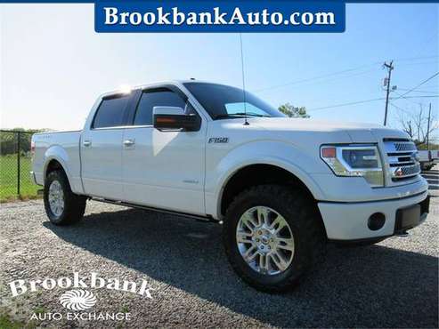 2013 FORD F150 LIMITED, White APPLY ONLINE - BROOKBANKAUTO COM! for sale in Summerfield, SC