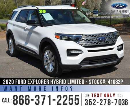 2020 FORD EXPLORER HYBRID LIMITED Camera, Leather Seats for sale in Alachua, FL