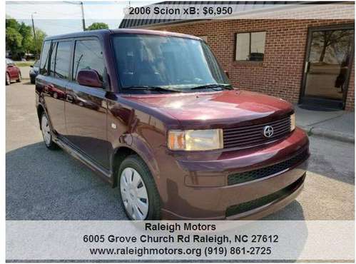 2006 Scion xB 5-Speed Manual 72, 315 Miles Burgundy for sale in Raleigh, NC