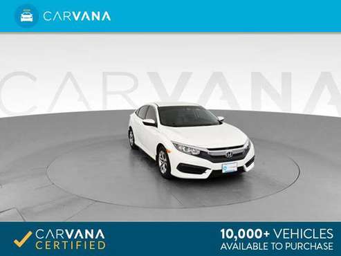 2016 Honda Civic LX Sedan 4D sedan White - FINANCE ONLINE for sale in Atlanta, FL