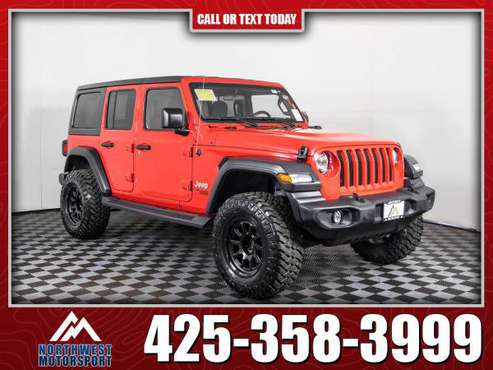 Lifted 2020 Jeep Wrangler Unlimited Sport 4x4 - - by for sale in Lynnwood, WA