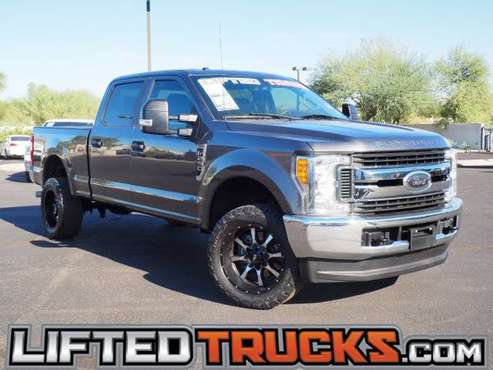 2017 Ford f-250 f250 f 250 Super Duty XLT 4WD CREW CAB - Lifted... for sale in Glendale, AZ