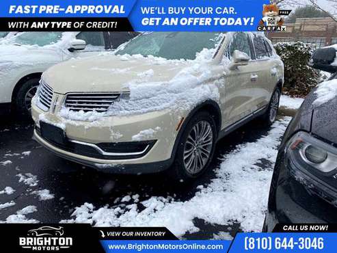 2016 Lincoln MKX Reserve AWD! AWD FOR ONLY $348/mo! - cars & trucks... for sale in Brighton, MI