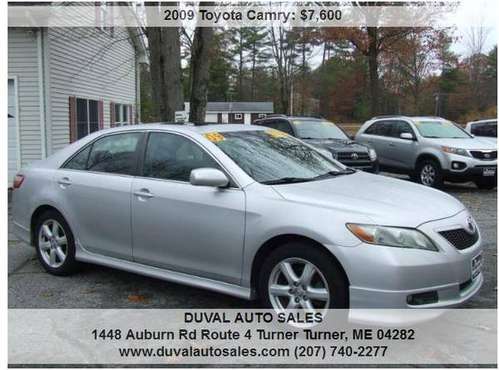 2009 Toyota Camry LE 4dr Sedan 5A 116813 Miles - cars & trucks - by... for sale in Turner, ME