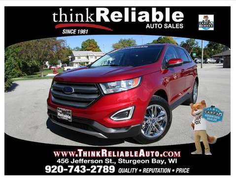2018 FORD EDGE SEL AWD COLD WTHR PKG LEATHER 1-OWNER 25K! - cars &... for sale in STURGEON BAY, WI