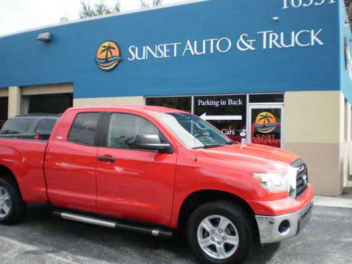 2007 TOYOTA TUNDRA DOUBLE CAB 4X4 SR5 low miles - - by for sale in s ftmyers, FL