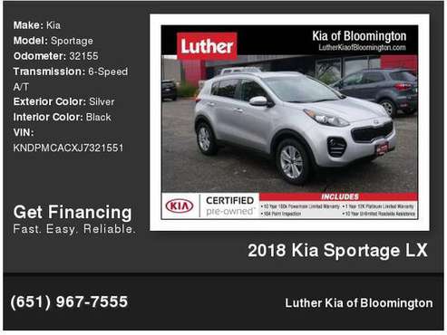 2018 Kia Sportage LX for sale in Bloomington, MN