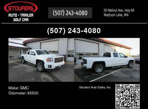 2014 GMC Sierra 1500 SLE ALL TERRAIN DOUBLE CAB - cars & trucks - by... for sale in Madison Lake, MN