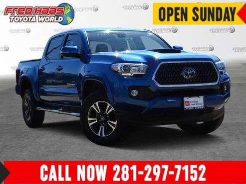 2018 Toyota Tacoma truck TRD Sport - Toyota Blue for sale in Spring, TX