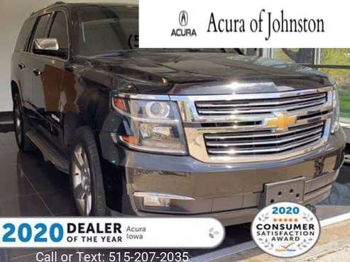 2015 Chevy Chevrolet Tahoe LTZ suv Black - - by dealer for sale in Johnston, IA