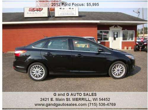 2012 Ford Focus SEL 4dr Sedan 114952 Miles - cars & trucks - by... for sale in Merrill, WI