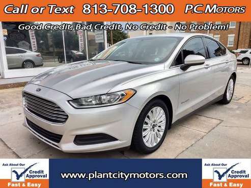 2015 Ford Fusion S Hybrid - Easy Credit Approval and No Dealer Fees! for sale in Plant City, FL