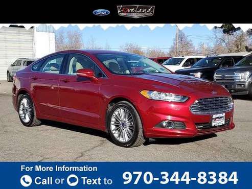 2014 Ford Fusion SE sedan Ruby Red Tinted Clearcoat - cars & trucks... for sale in Loveland, CO