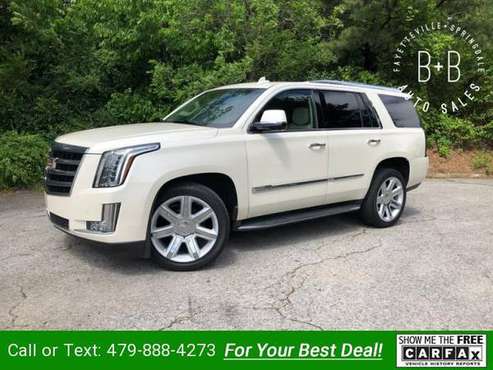 2015 Caddy Cadillac Escalade Luxury 4WD suv Pearl White for sale in Fayetteville, AR