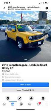 2015 jeep Renegade for sale in Grant, AL