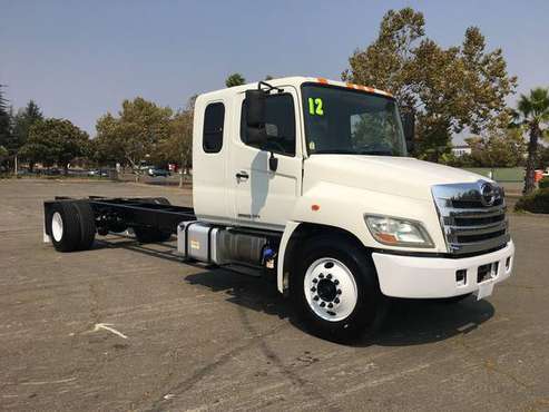 2012 HINO 268A 6 SEATER CREWCAB PTO READY CAB & CHASSIS **118k... for sale in Fairfield, CA