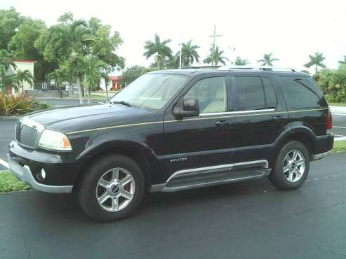 2004 LINCOLN AVIATOR LUXURY - cars & trucks - by owner - vehicle... for sale in Pompano Beach, FL