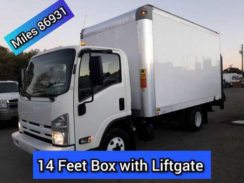 2013 ISUZU NPR BOX TRUCK WITH LIFTGATE TURBO DIESEL LOW MILES 86931... for sale in San Jose, NV