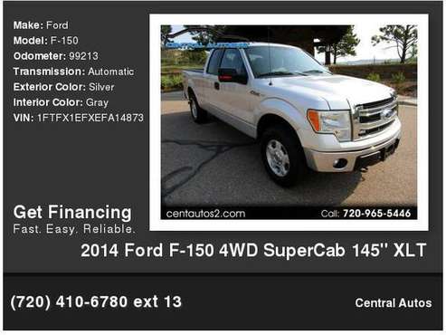 2014 Ford F-150 4WD SuperCab 145" XLT - cars & trucks - by dealer -... for sale in Pueblo, CO