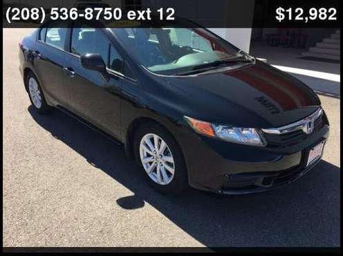 2012 Honda Civic Sdn EX - - by dealer - vehicle for sale in Twin Falls, ID